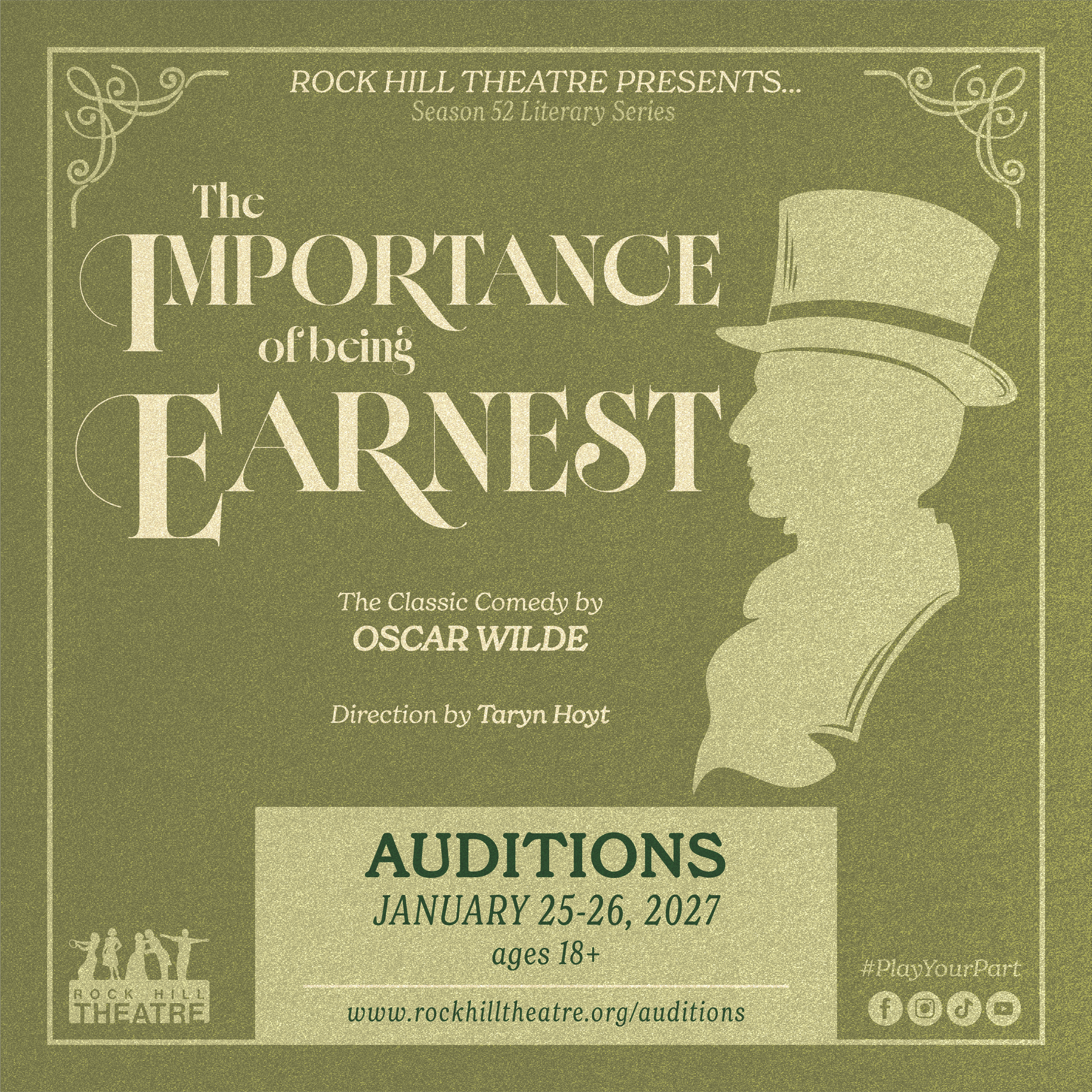 "The Importance of Being Earnest: Adult Play" Auditions