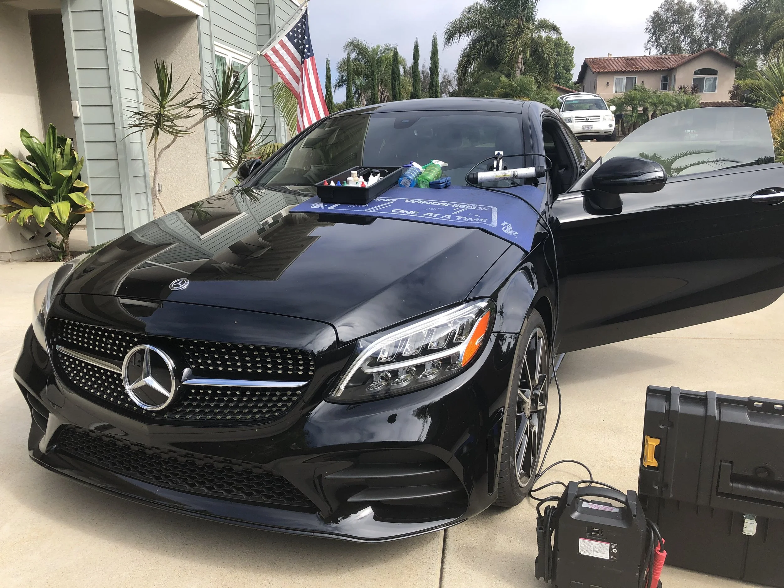 Mercedes Windshield Repair.JPG