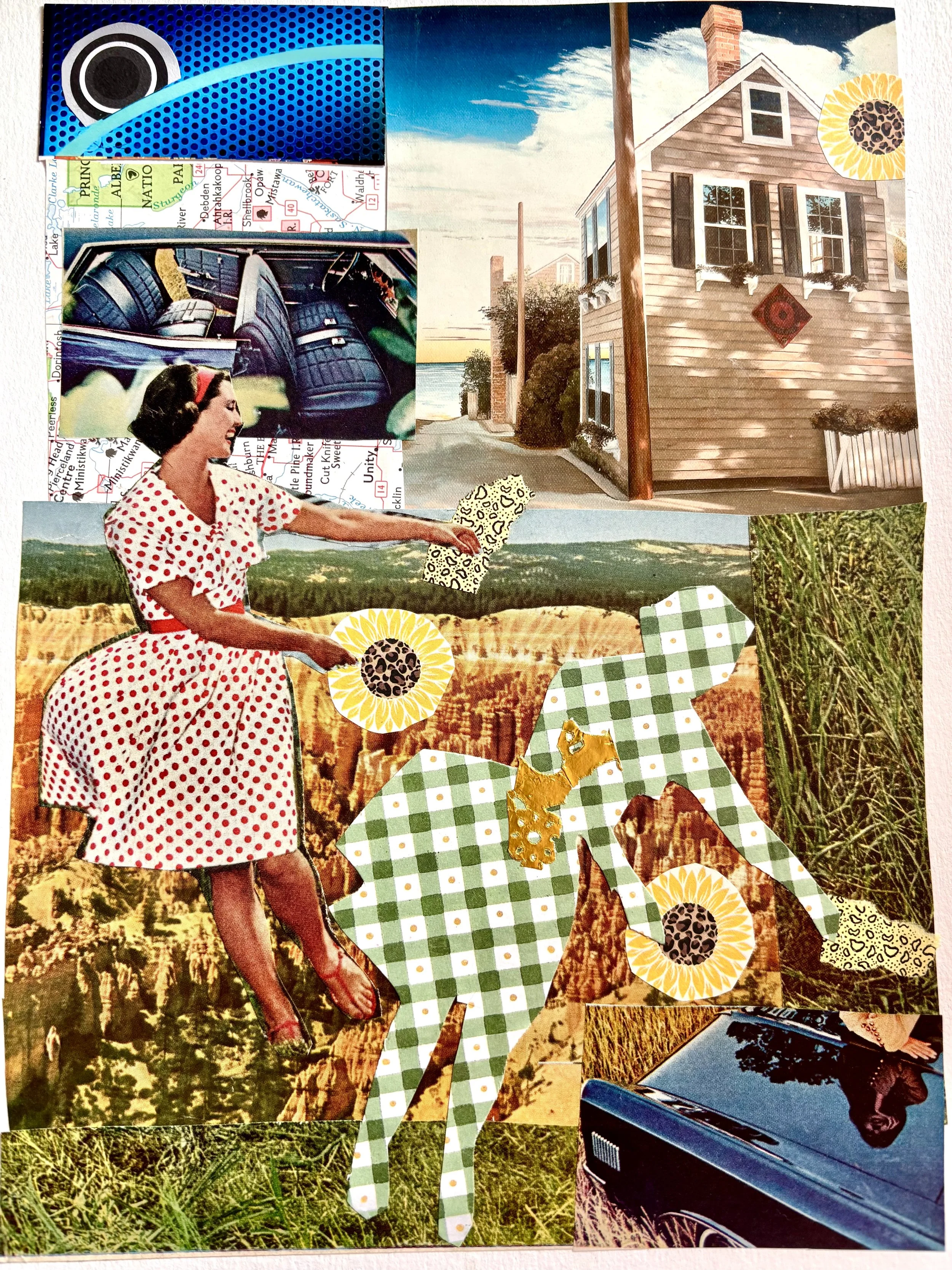 トールペイント作品　COLLAGE World Collage Day 2026) Welcome Workshop: Collage Prompts to