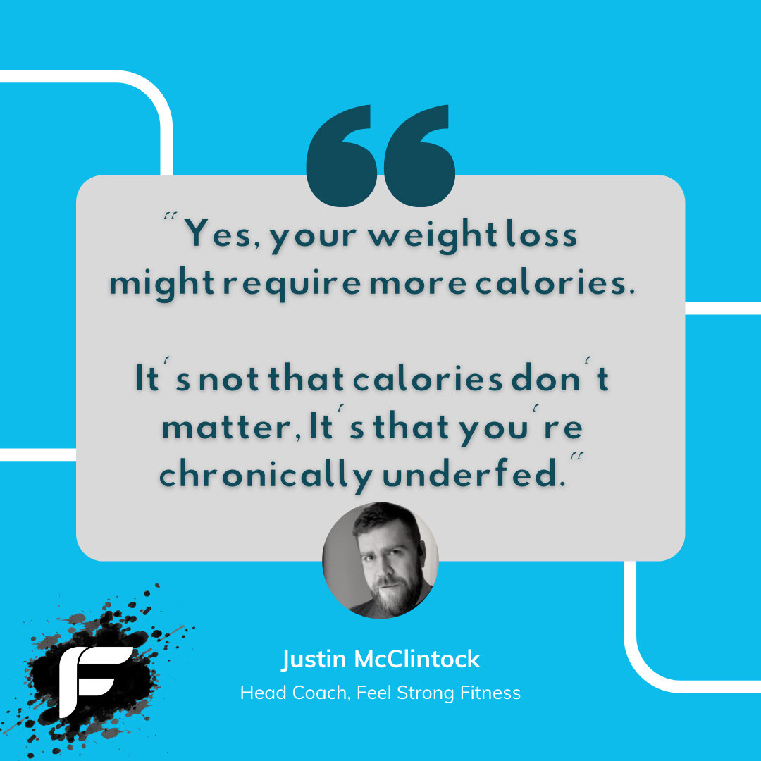 If you're been trying *everything* to lose weight for a while...
the next step might be eating more.

If your metabolism has adapted to whatever lower calorie number you've been eating --
or ESPECIALLY if you've been super inconsistent (going hard on