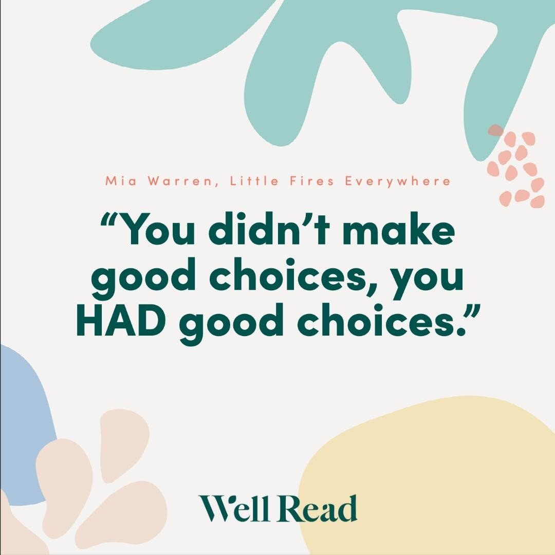 This quote is one of my favorites from the Hulu adaptation of Little Fires Everywhere 🔥  It wasn't in the book but I am so glad it was in the series.⁠
〰️⁠
I was reminded this sentiment when reading a @nytimes interview with Whole Foods founder John 