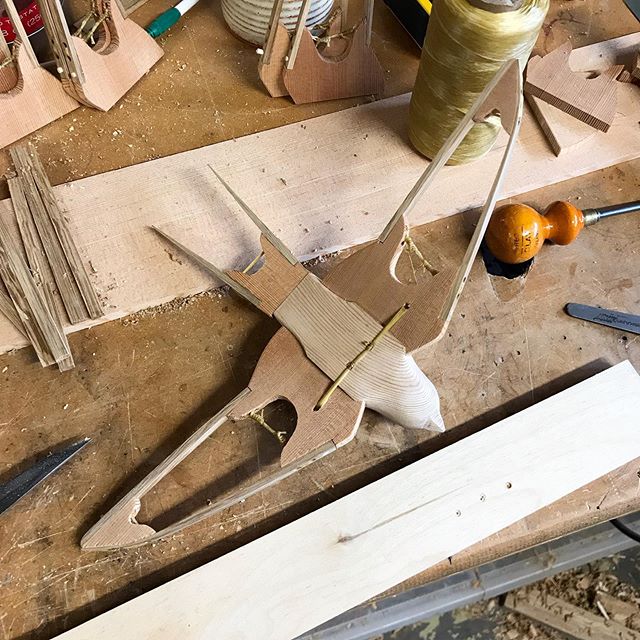 More barn swallows in the works! Final assembly will be done on at least 4 of these by the end of the day. most of these are already spoken for by folks commissioning them after seeing those in the show @northwindarts , but there will be a few extra 