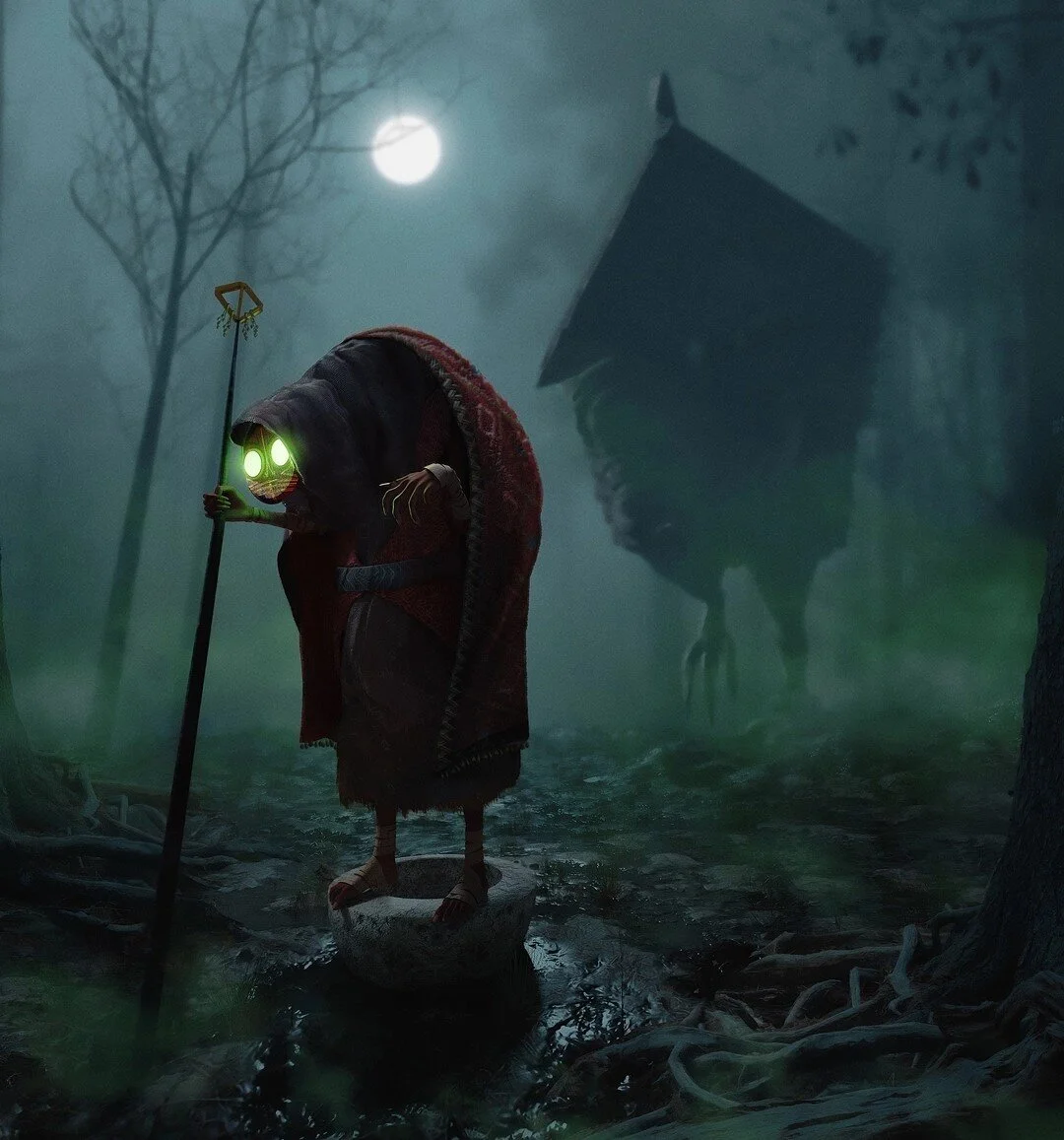 Last day of @lightboxexpo , so here's a quick take on @baobabstudios Baba Yaga #dtiys challenge for the weekend. Hut model from Sketchfab by yulia_vet.