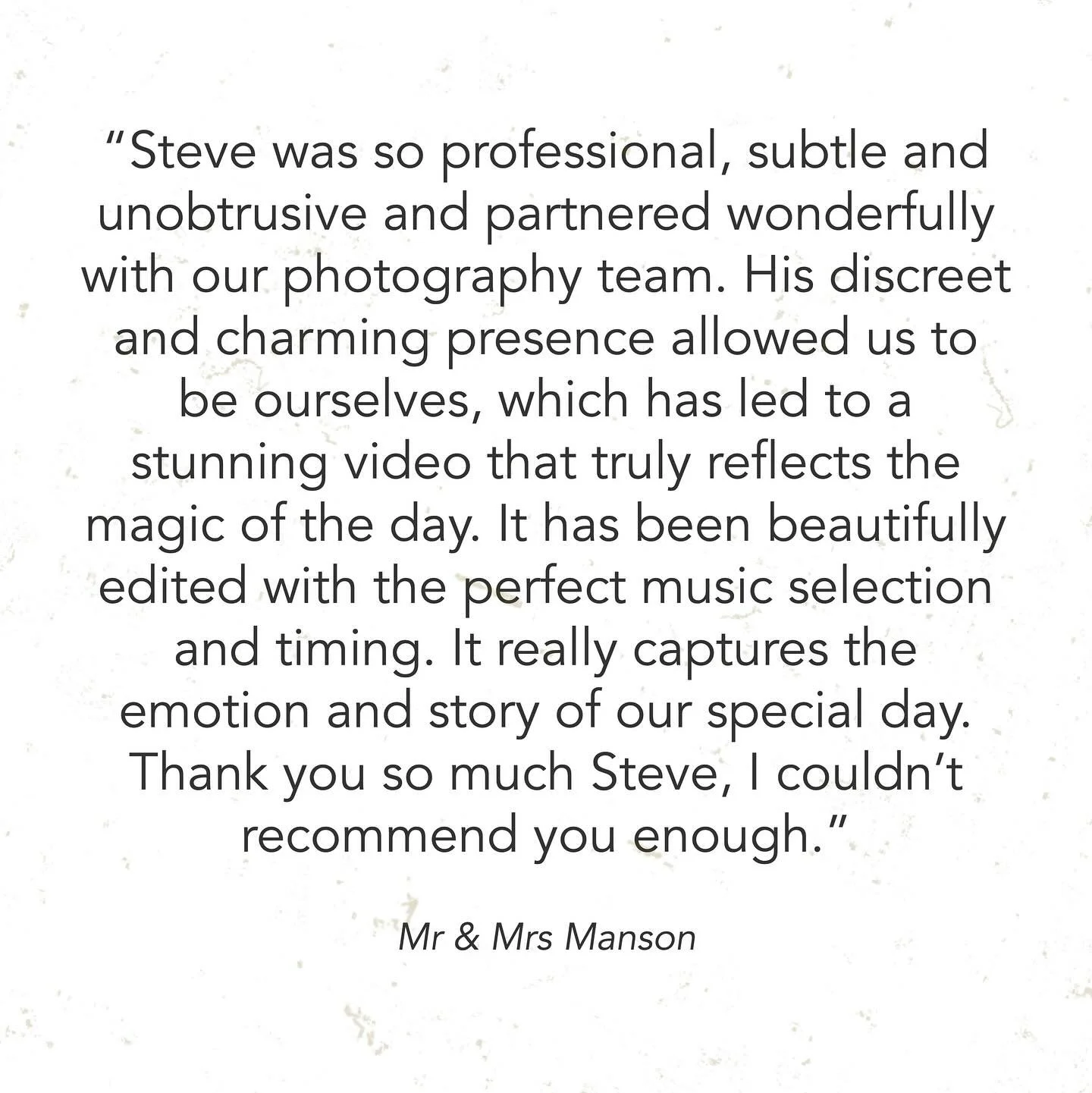 Some very kind, generous reviews from couples I&rsquo;ve had the pleasure of filming. I love capturing their special days and it makes it all the more special when I receive these kinds of reviews ❤️ #weddingvideography #aberdeenshire #aberdeenweddin