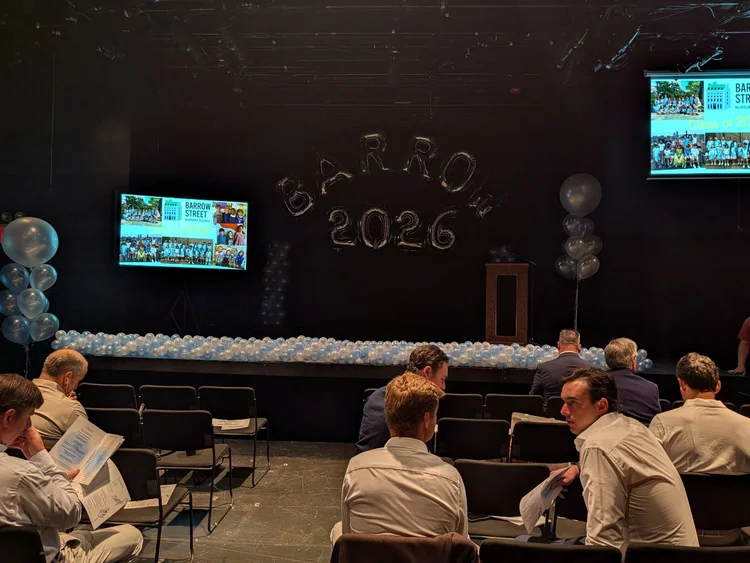 Barrow Street nursery school graduation balloon decor West Village NYC