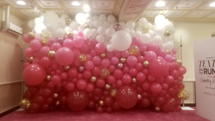Themed balloon decor for an NYC event
