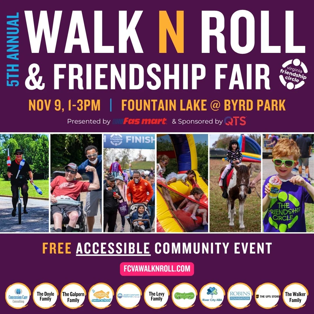Friendship Circle of Virginia Hosts 5th Annual Walk N Roll and Friendship Fair