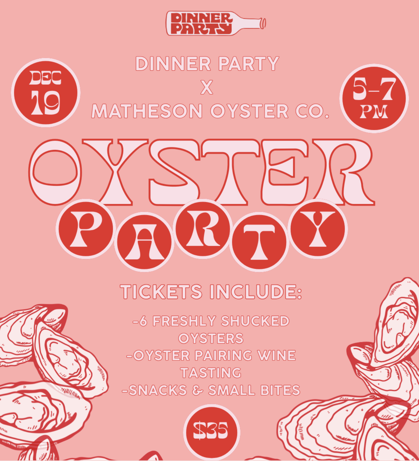 Holiday Oyster Party with Matheson Oyster Co.