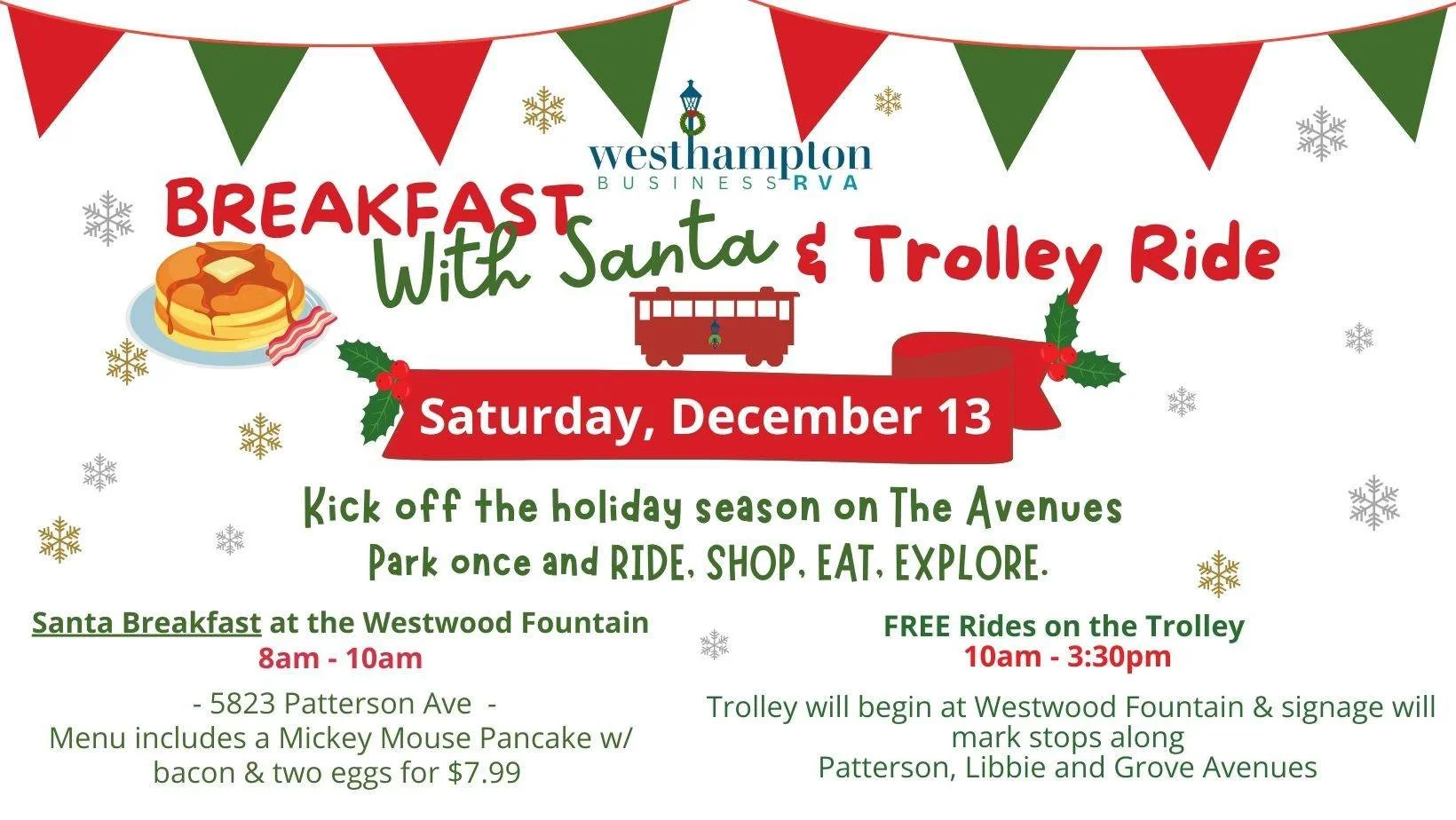 Westhampton's Annual Santa Breakfast &amp;amp; Free Trolly Rides 