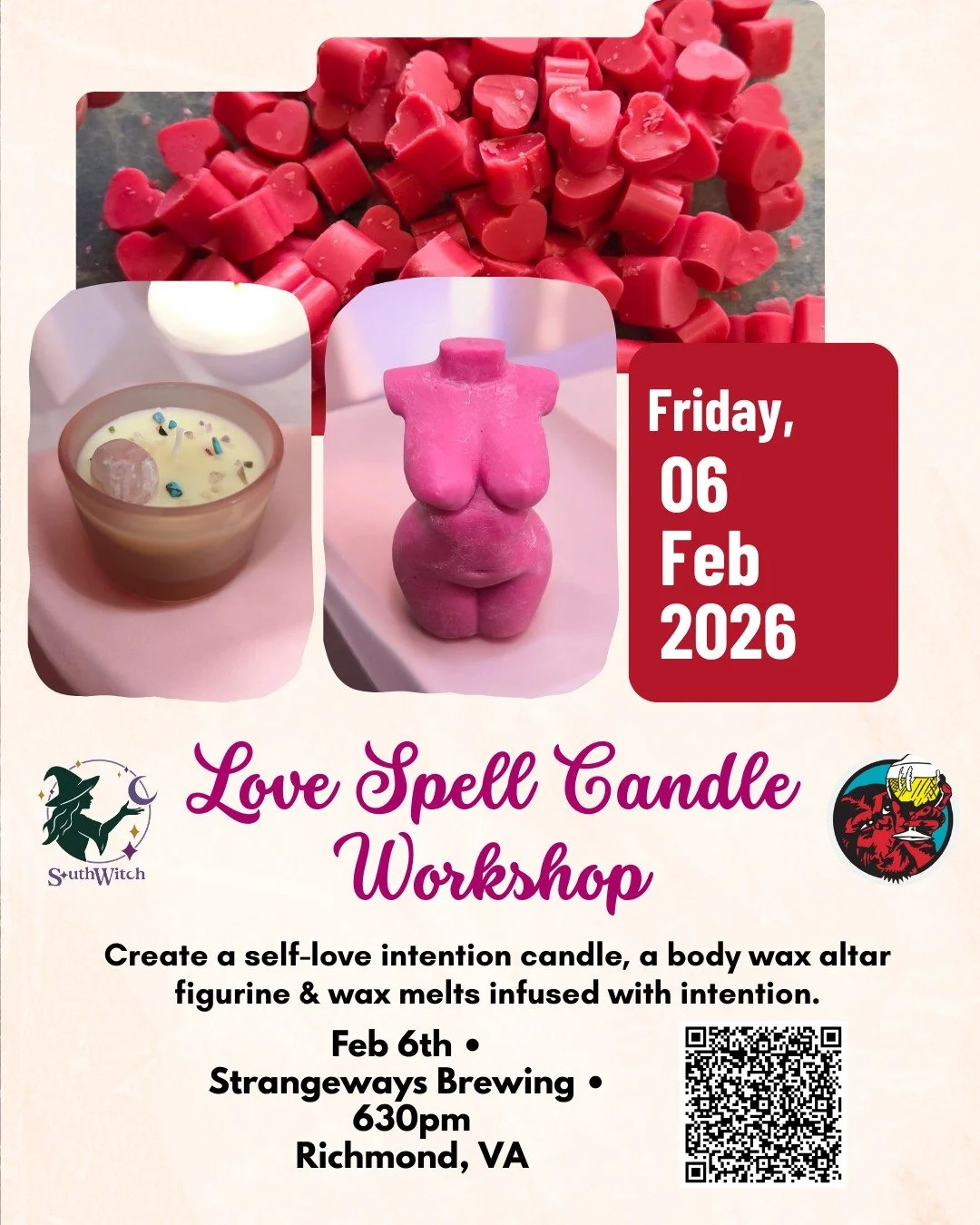 Love Spell Candle Workshop 