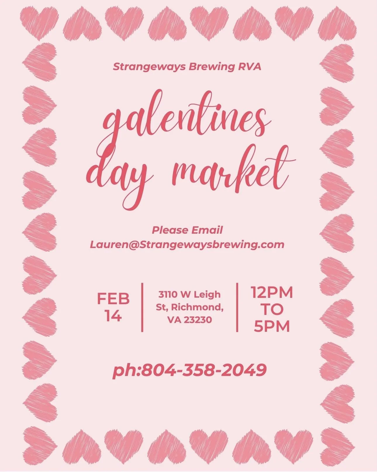 Galentine's Day Market at Strangeways Brewing