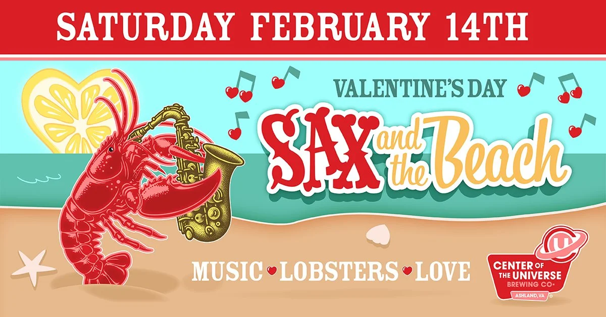 Sax and the Beach Valentines Day