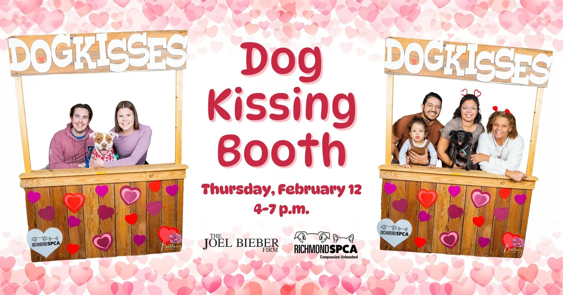 Dog Kissing Booth at Richmond SPCA