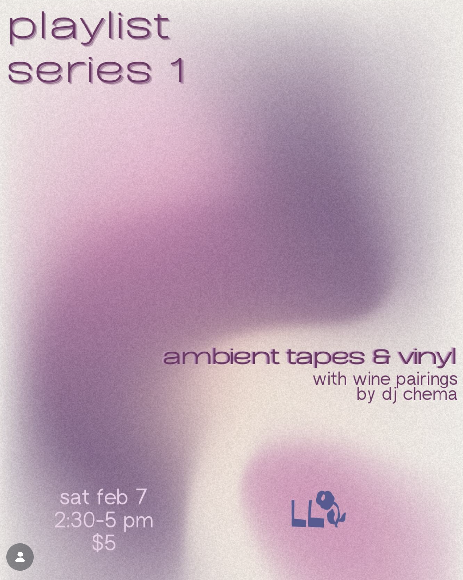 Playlist Series 1 at Laura Lee's 