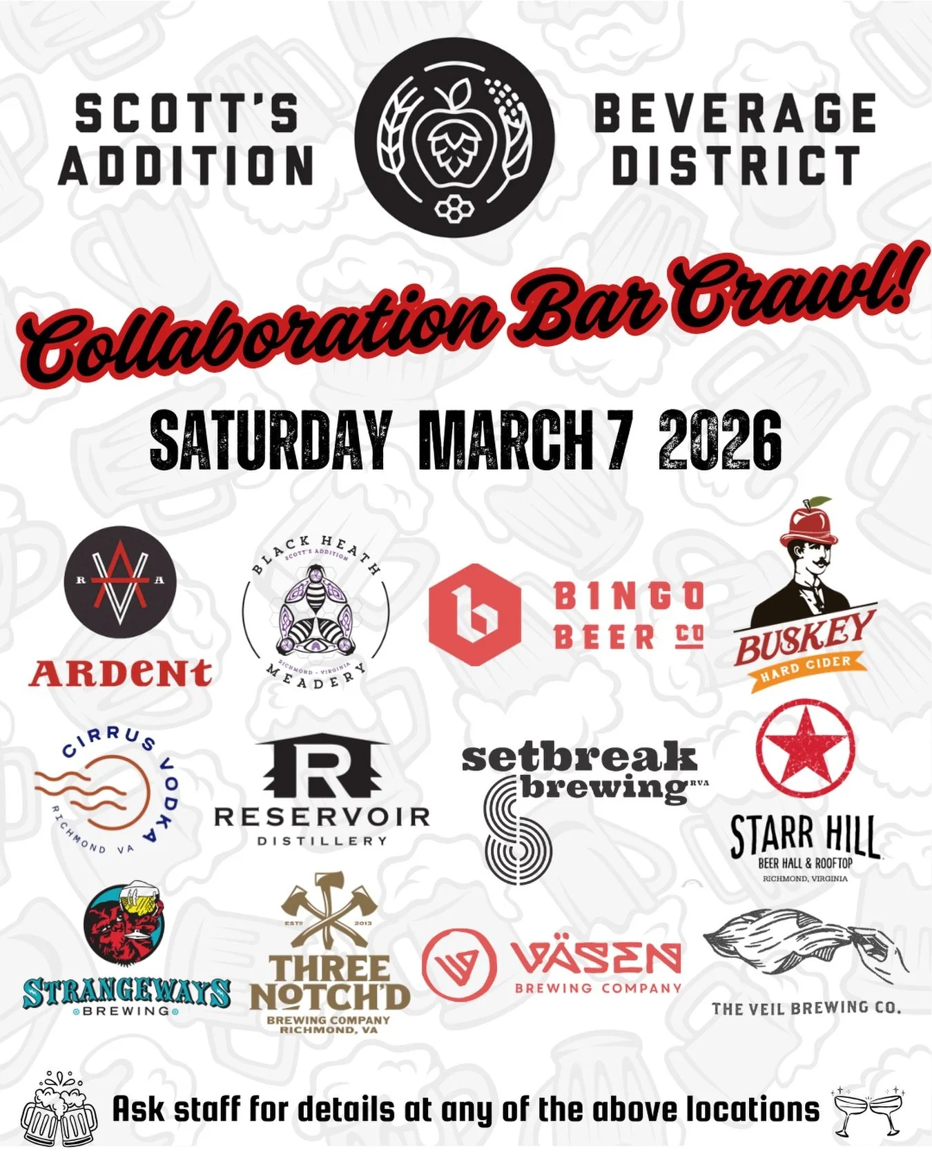 Scott’s Addition Beverage District Collab Crawl 