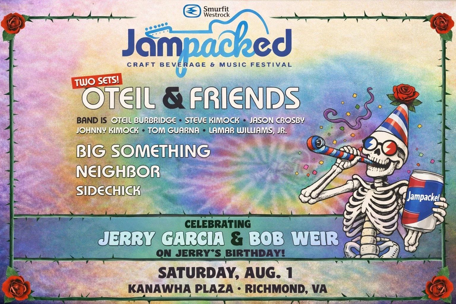 JamPacked Craft Beverage and Music Festival: Celebrating Jerry Garcia and Bob Weir