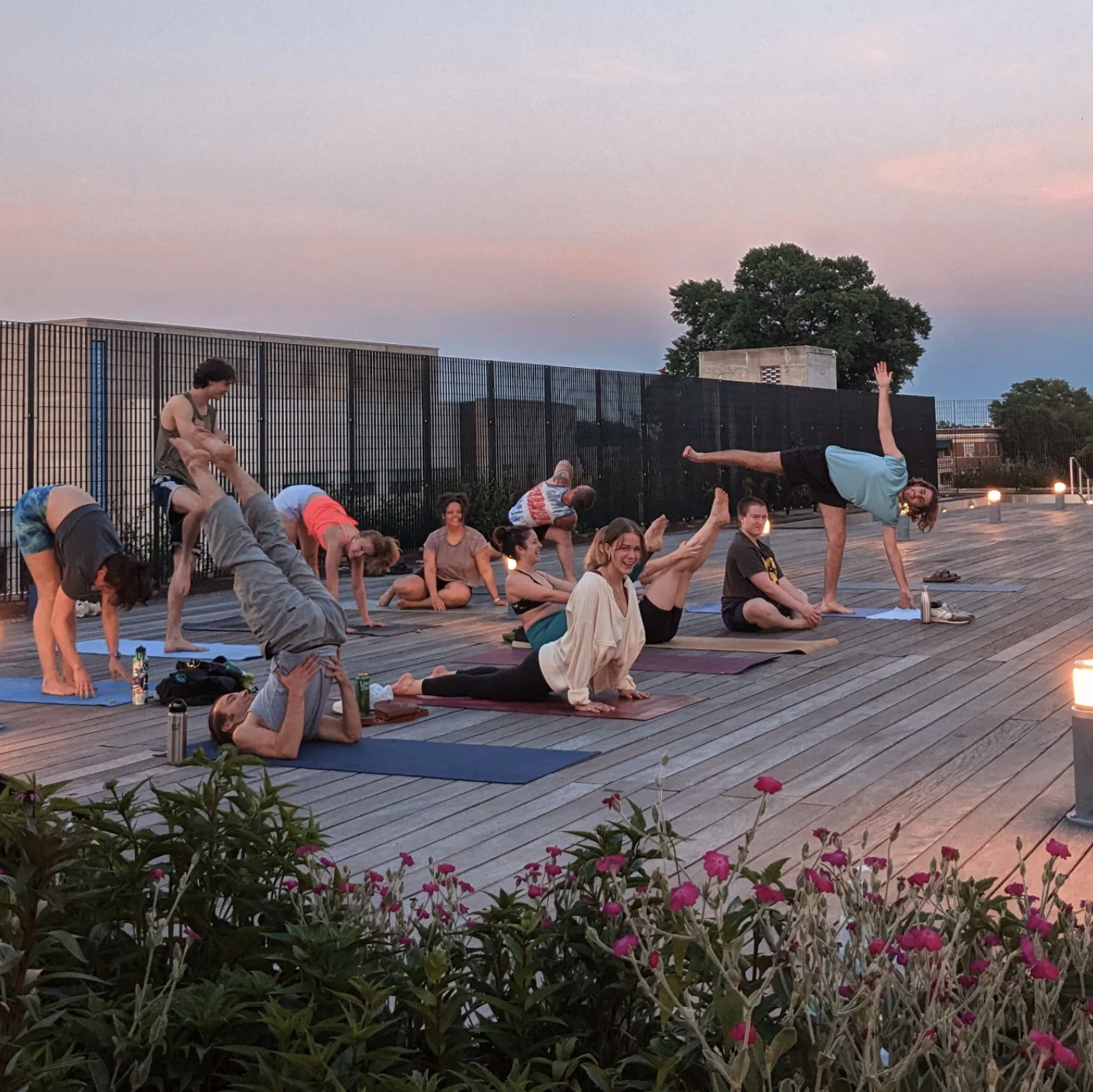 Sunset Yoga at VMFA