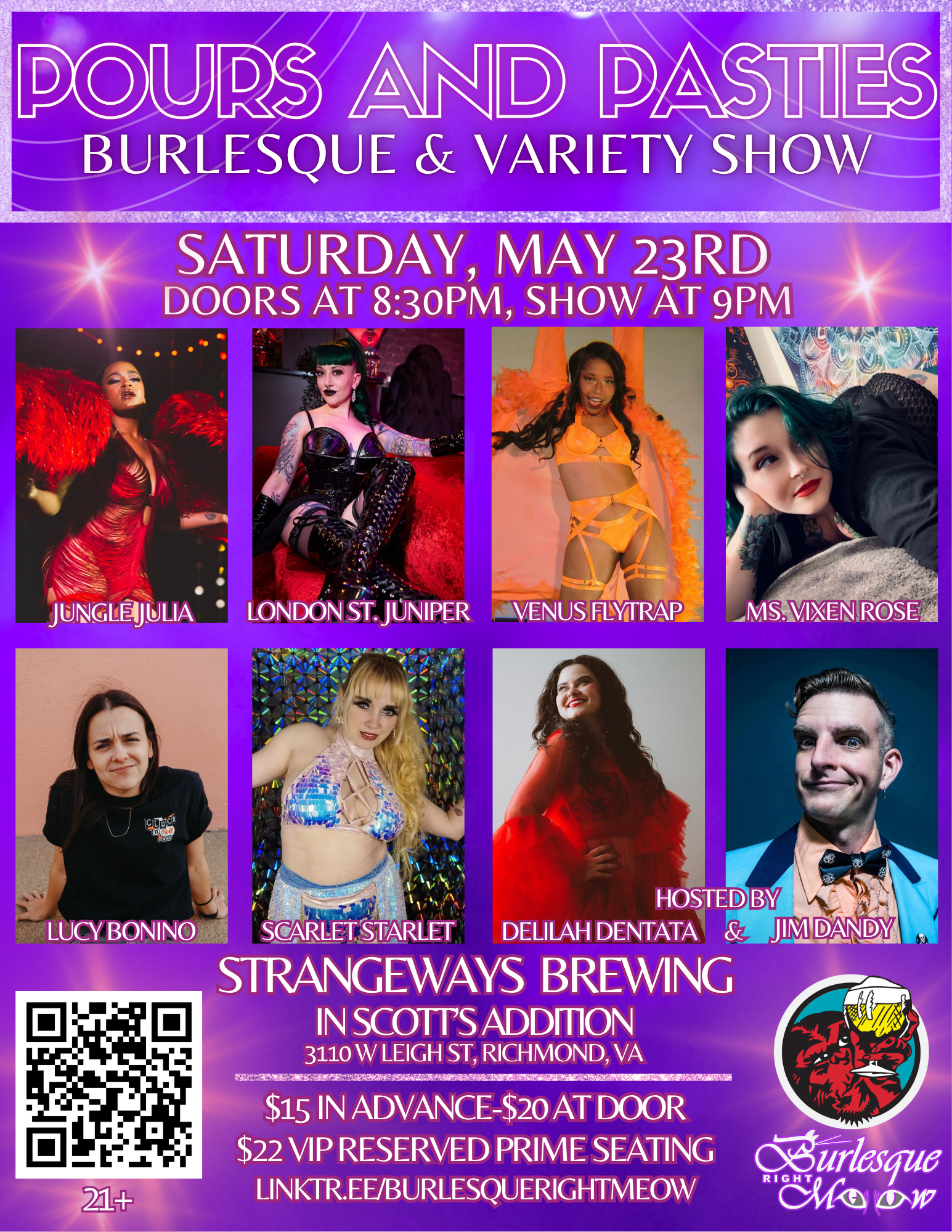 Pours and Pasties Burlesque and Variety Show