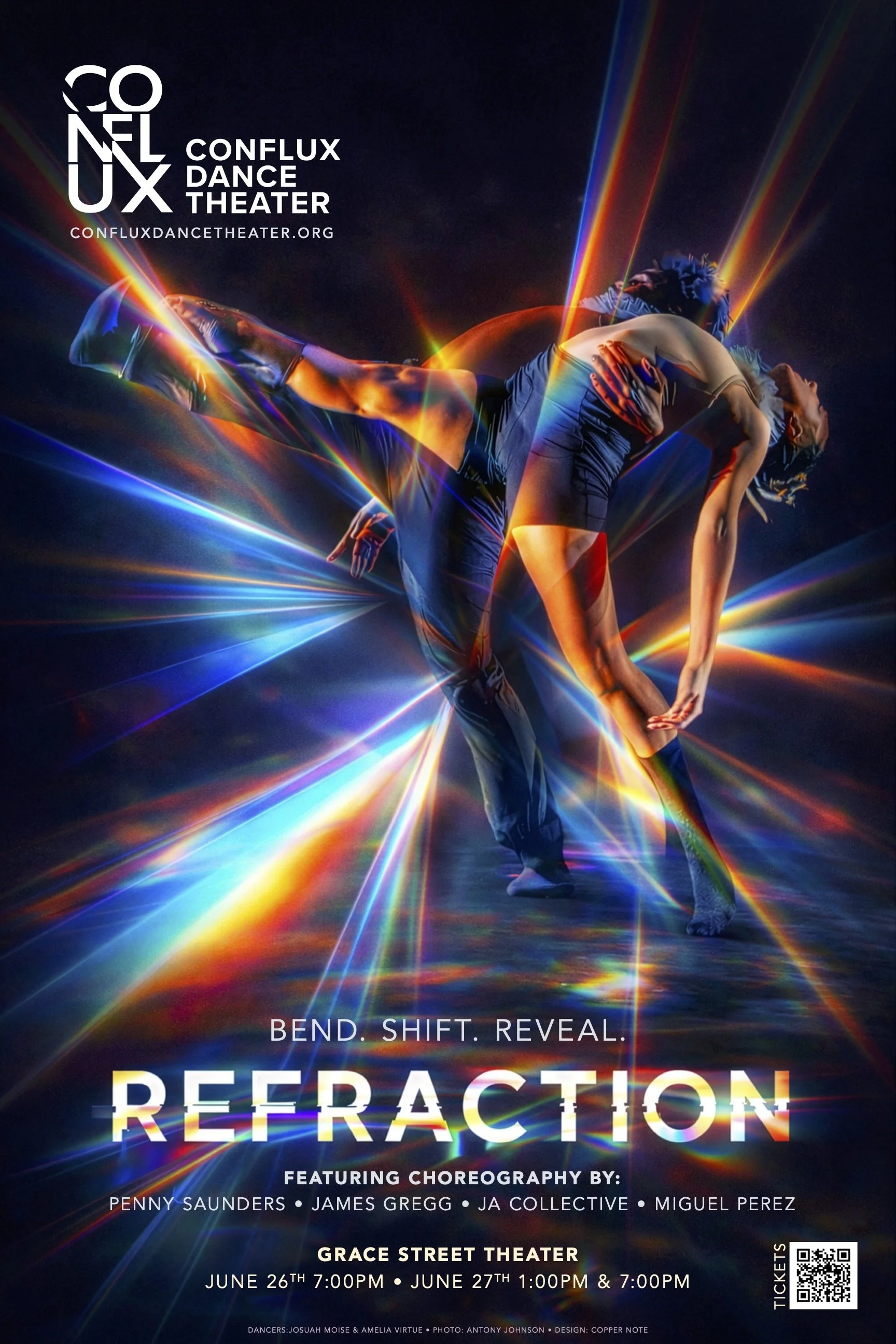 Conflux Dance Theater's upcoming show "REFRACTION"