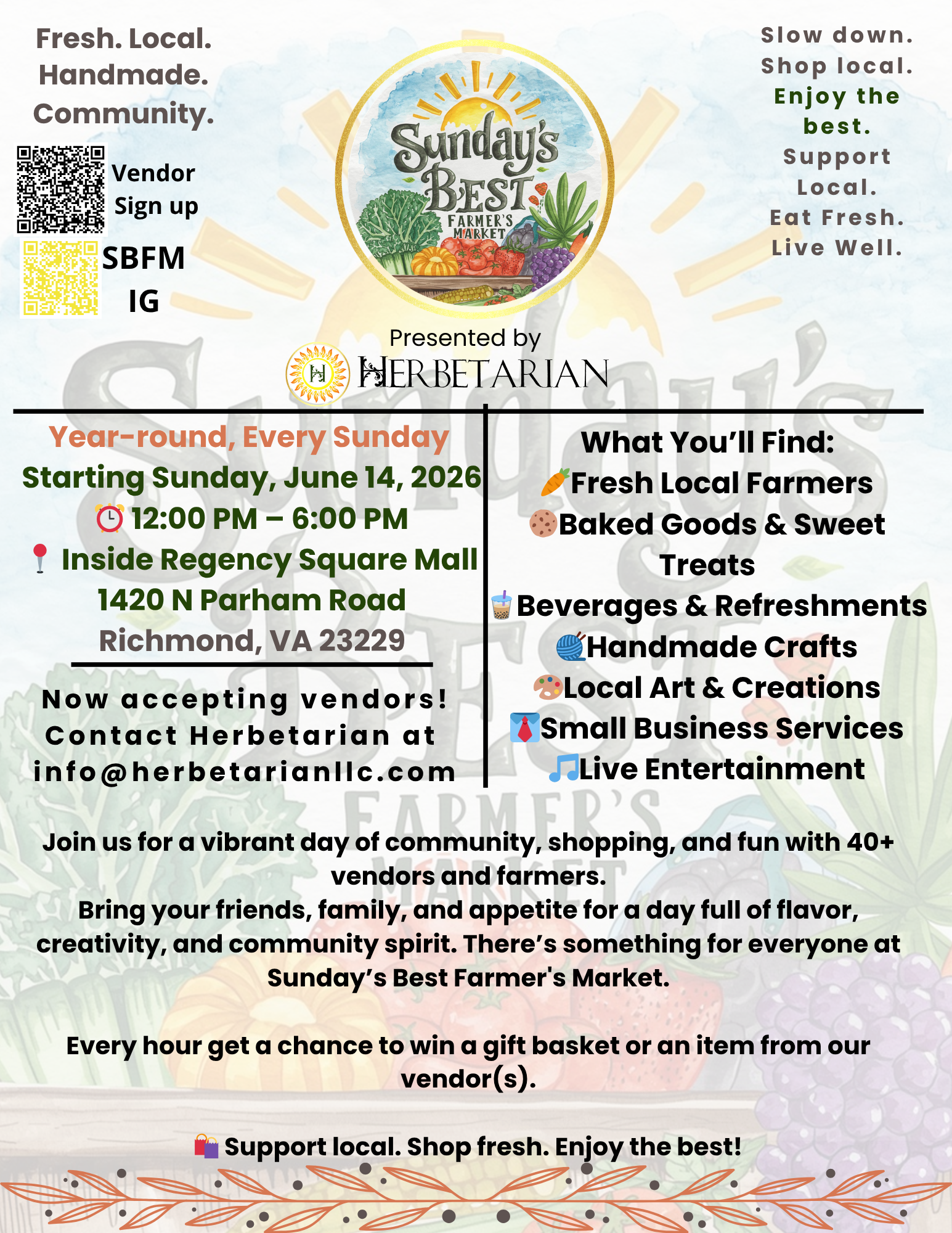 Sunday's Best Farmer's Market