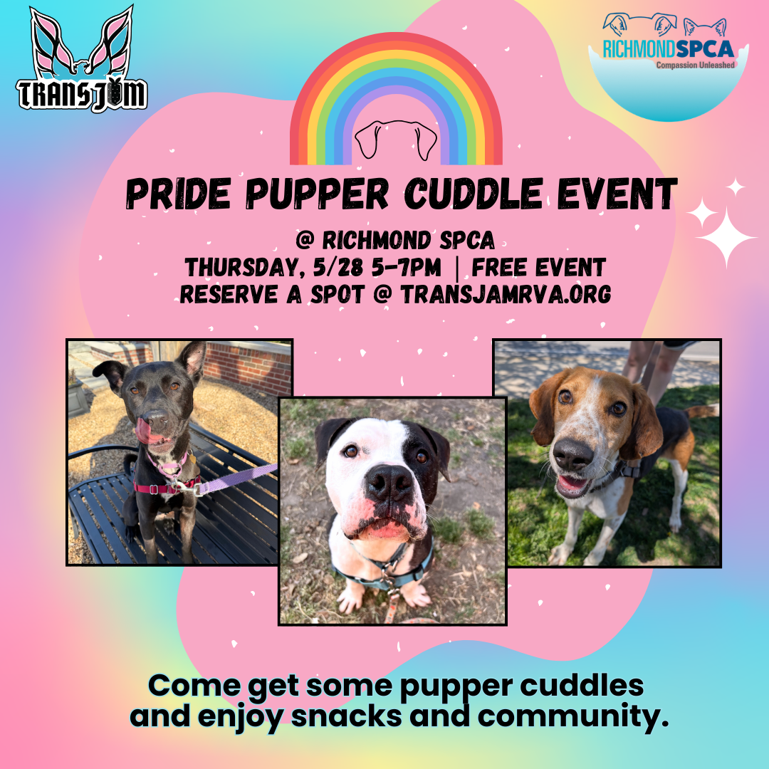 Pride Pupper Cuddle Event @ Richmond SPCA