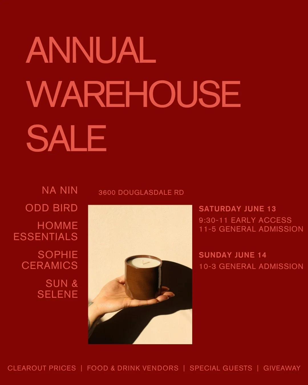 Na Nin’s Annual Warehouse Sale