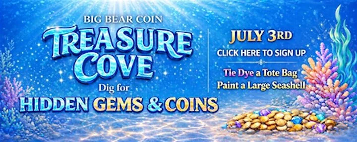 Treasure Cove Dig, Tie Dye, Paint