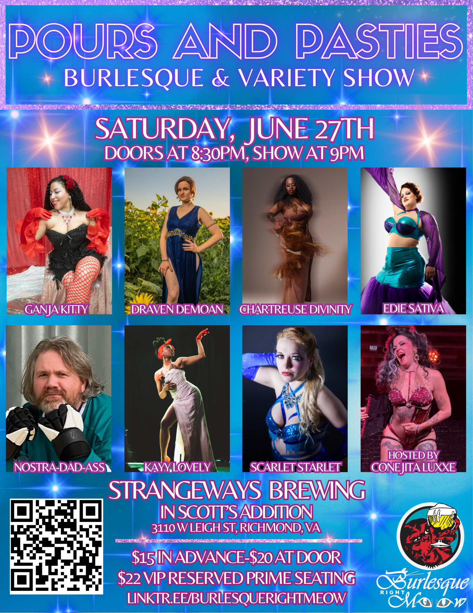Pours and Pasties Burlesque and Variety Show