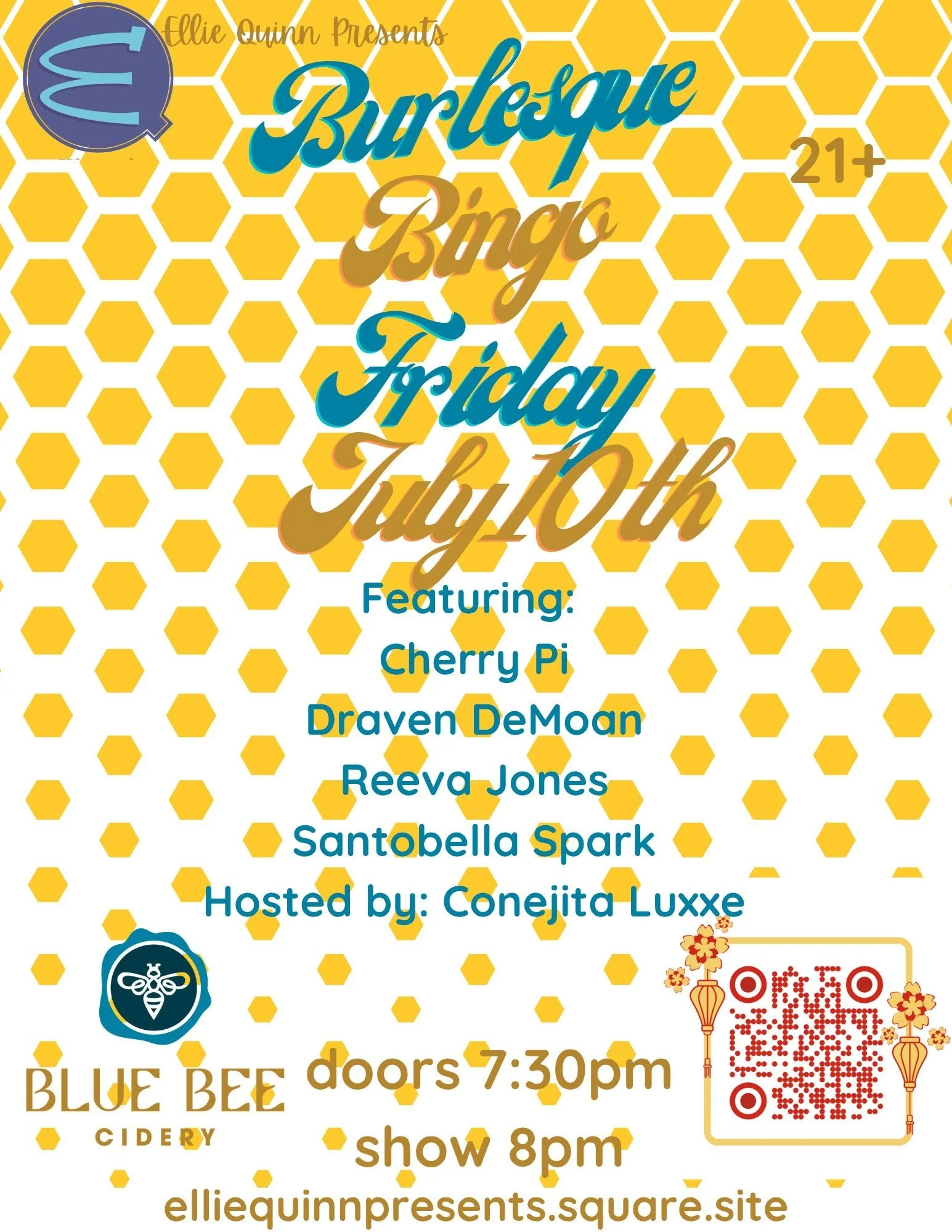 Burlesque Bingo at Blue Bee Cider