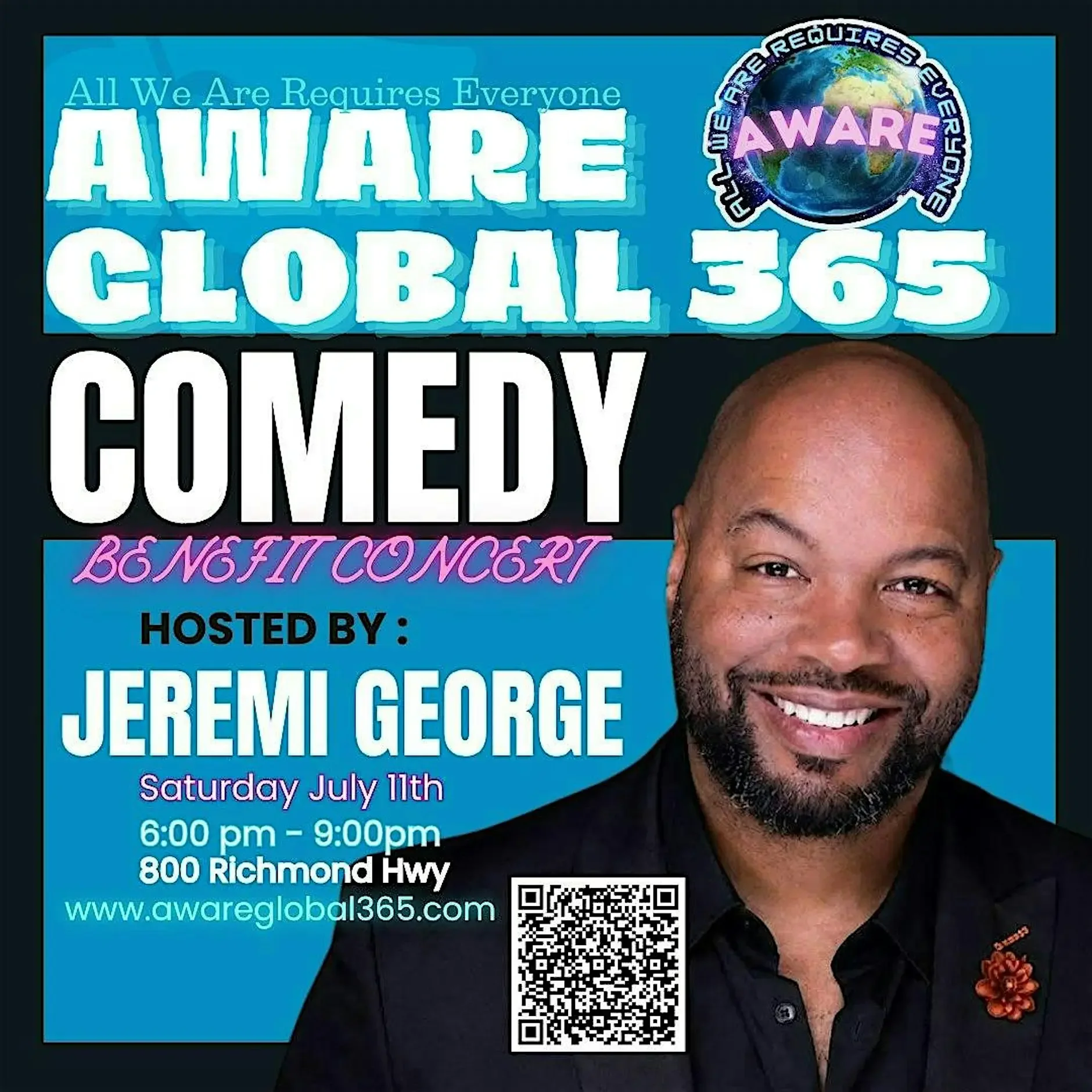 1st Annual Aware Global 365 Comedy Benefit Concert