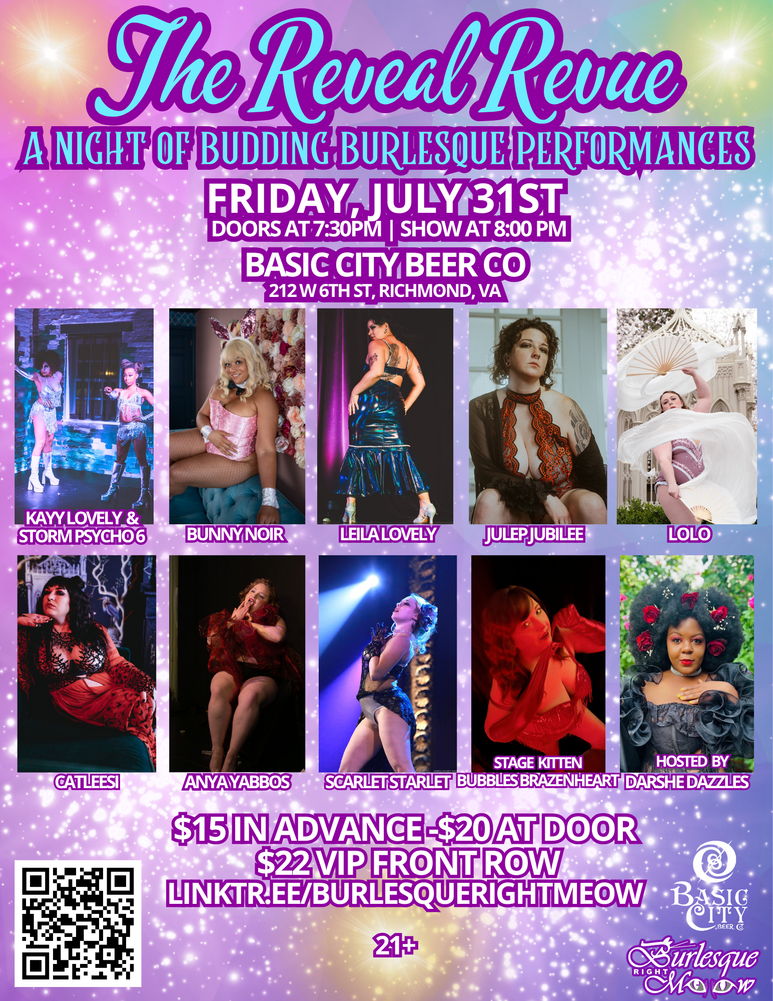 The Reveal Revue: A Night Of Budding Burlesque Performances