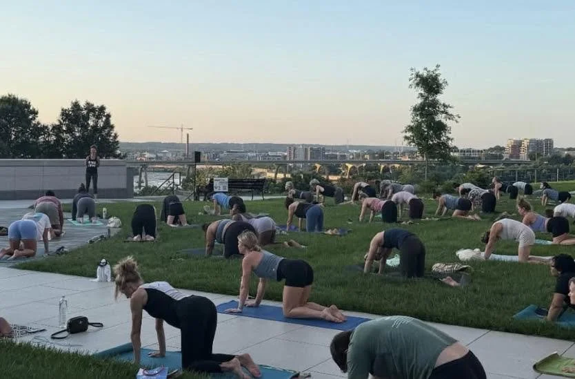 Community Yoga at the Virginia War Memorial 