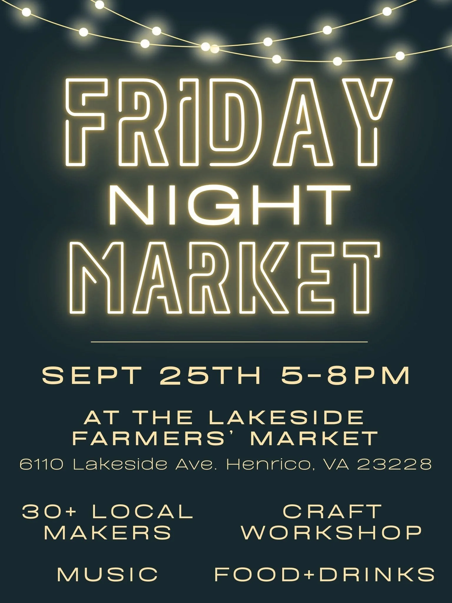 SEPTEMBER Friday Night Market