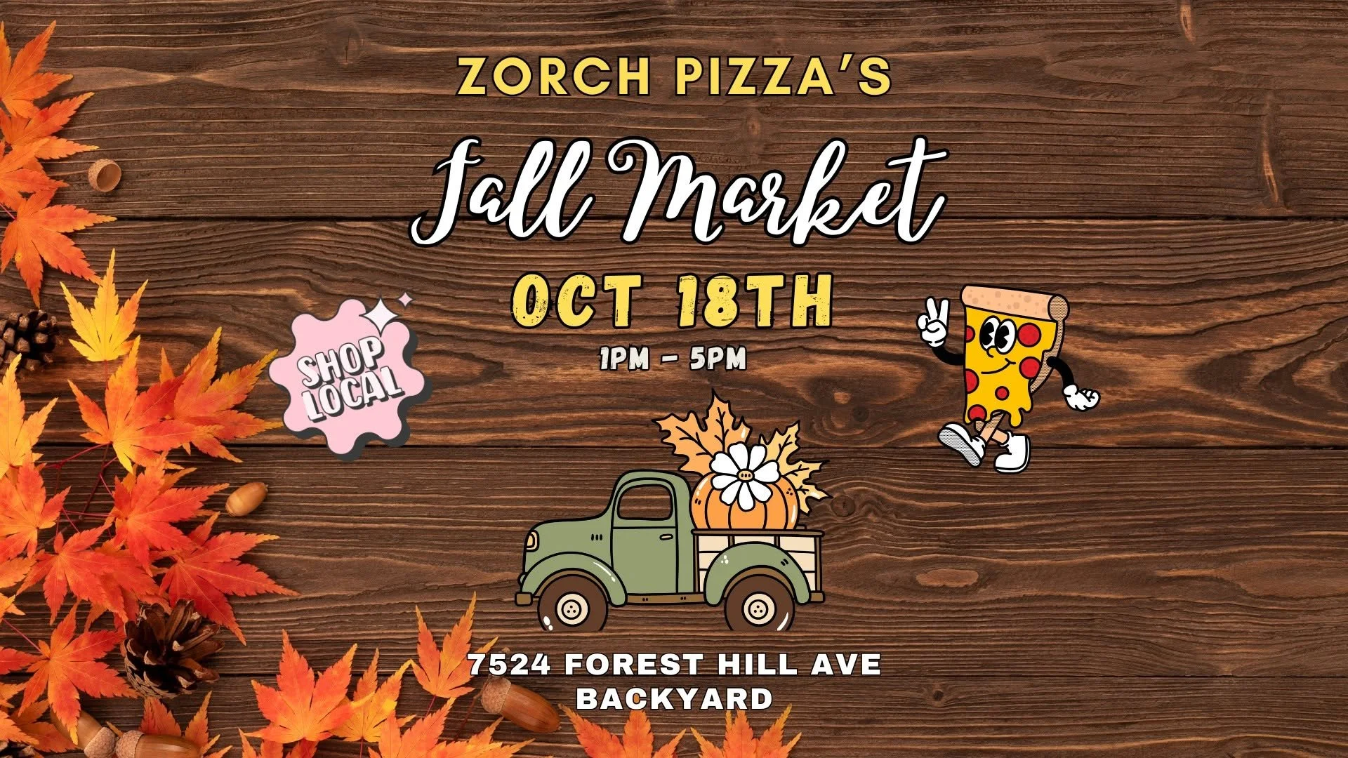 Zorch Pizza's Fall Market