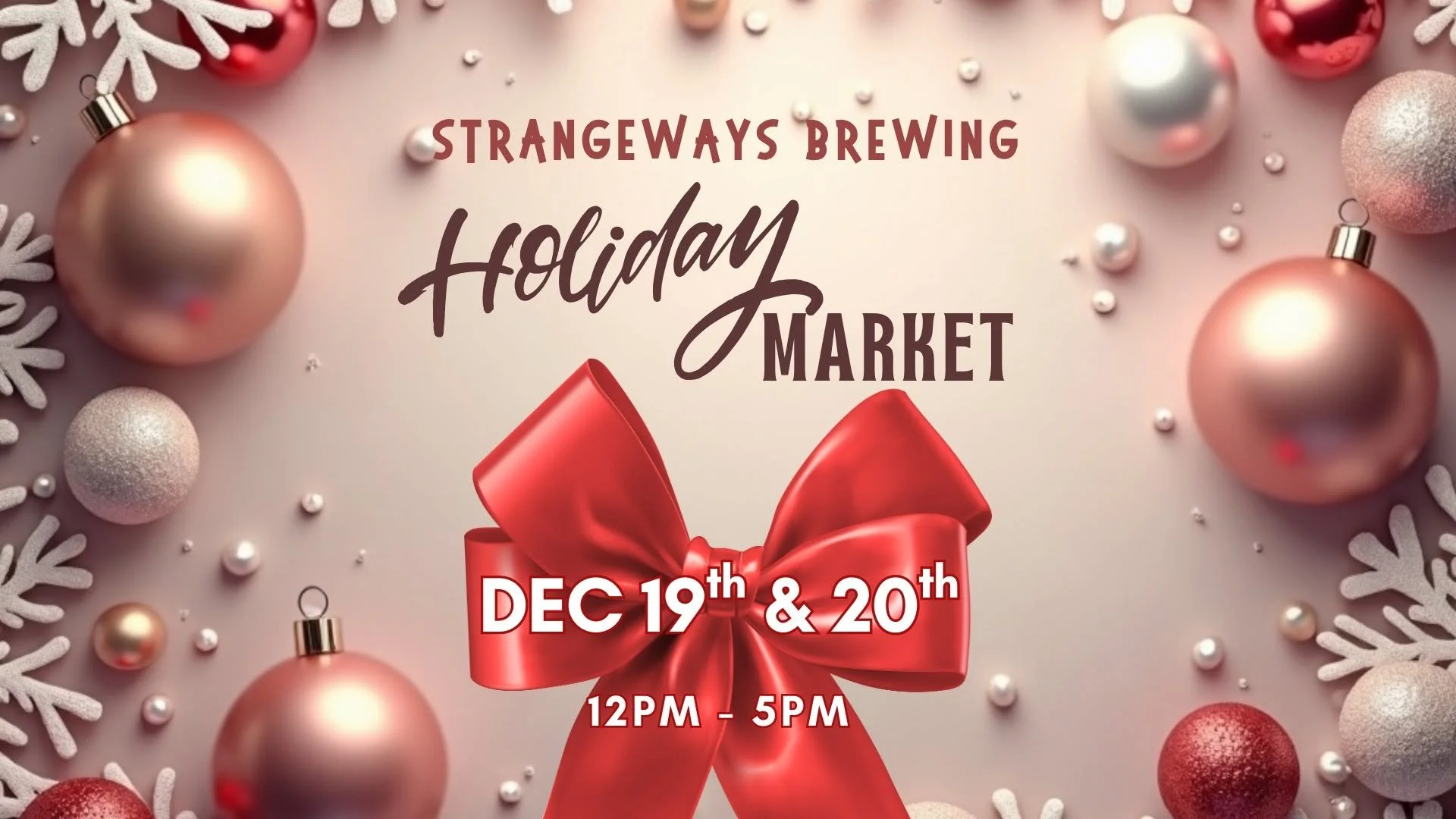 2 DAY HOLIDAY MARKET at Strangeways