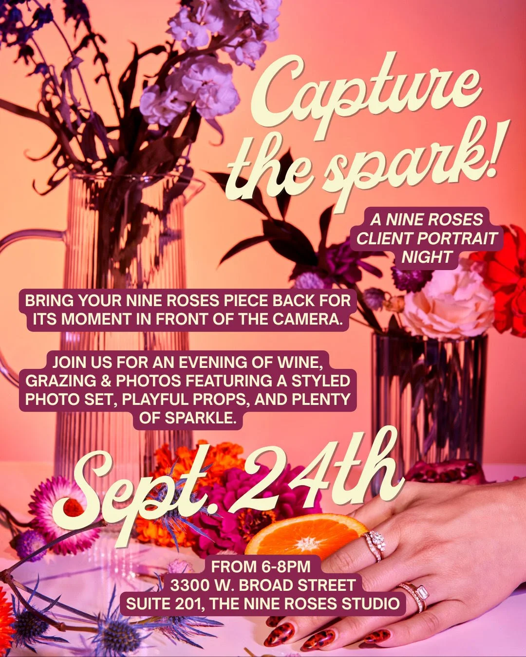 Capture the Spark at Nine Roses 