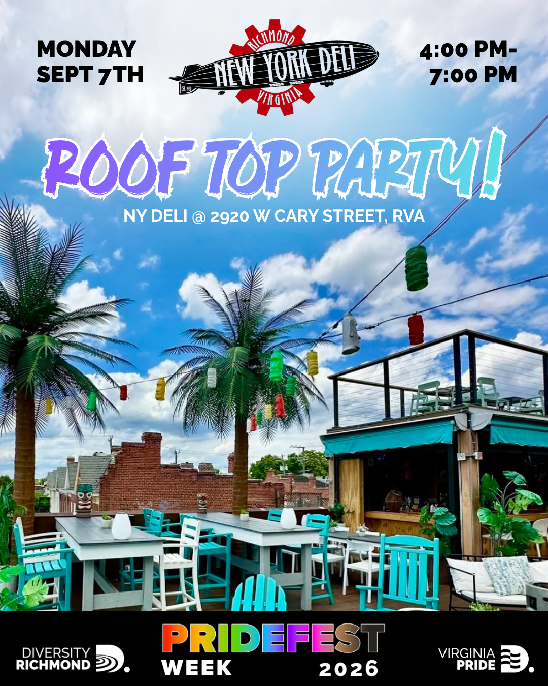 Pride Rooftop Party at New York Deli