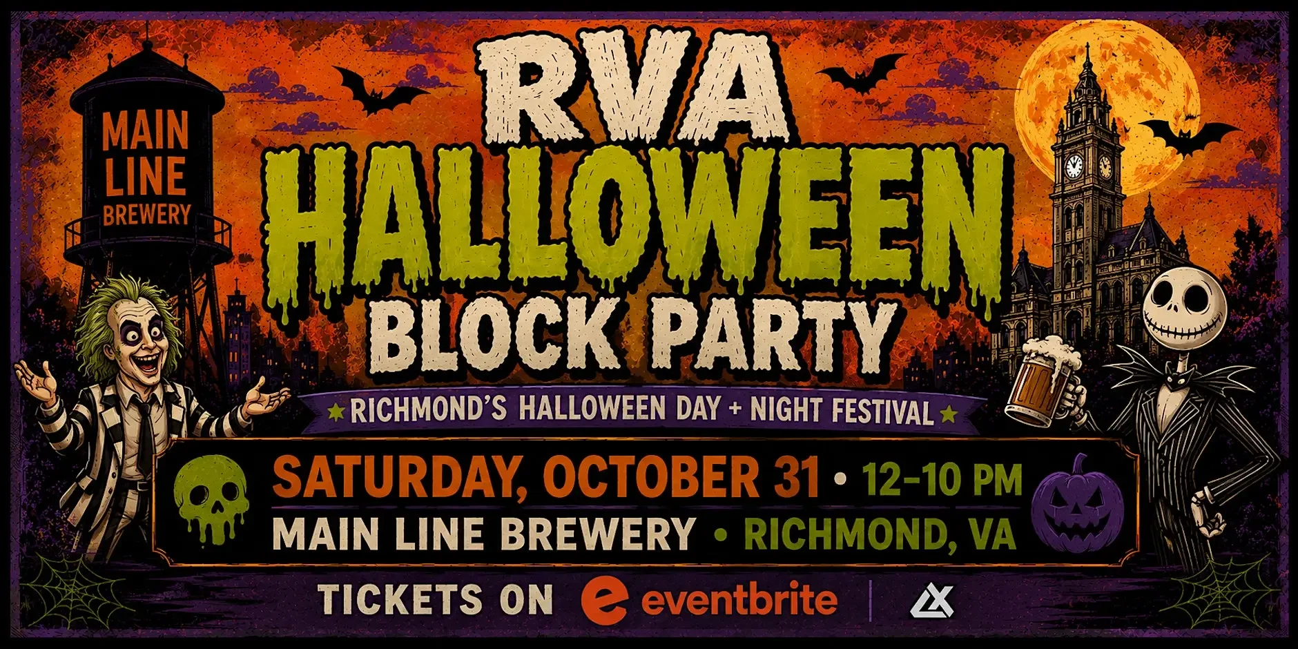 RVA Halloween Block Party at Main Line Brewery