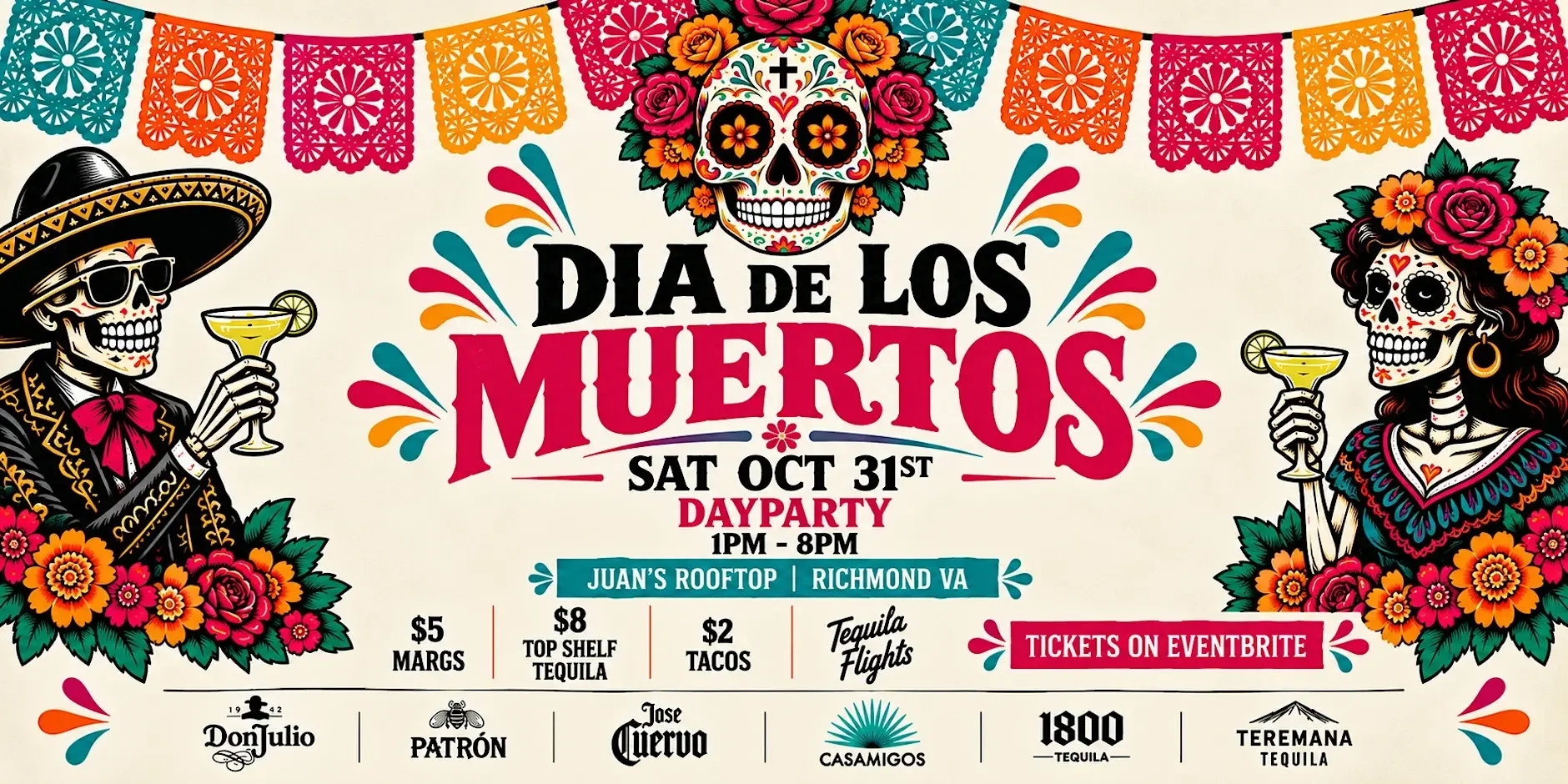 DIA DE LOS MUERTOS (Halloween Dayparty) at Juan's Rooftop