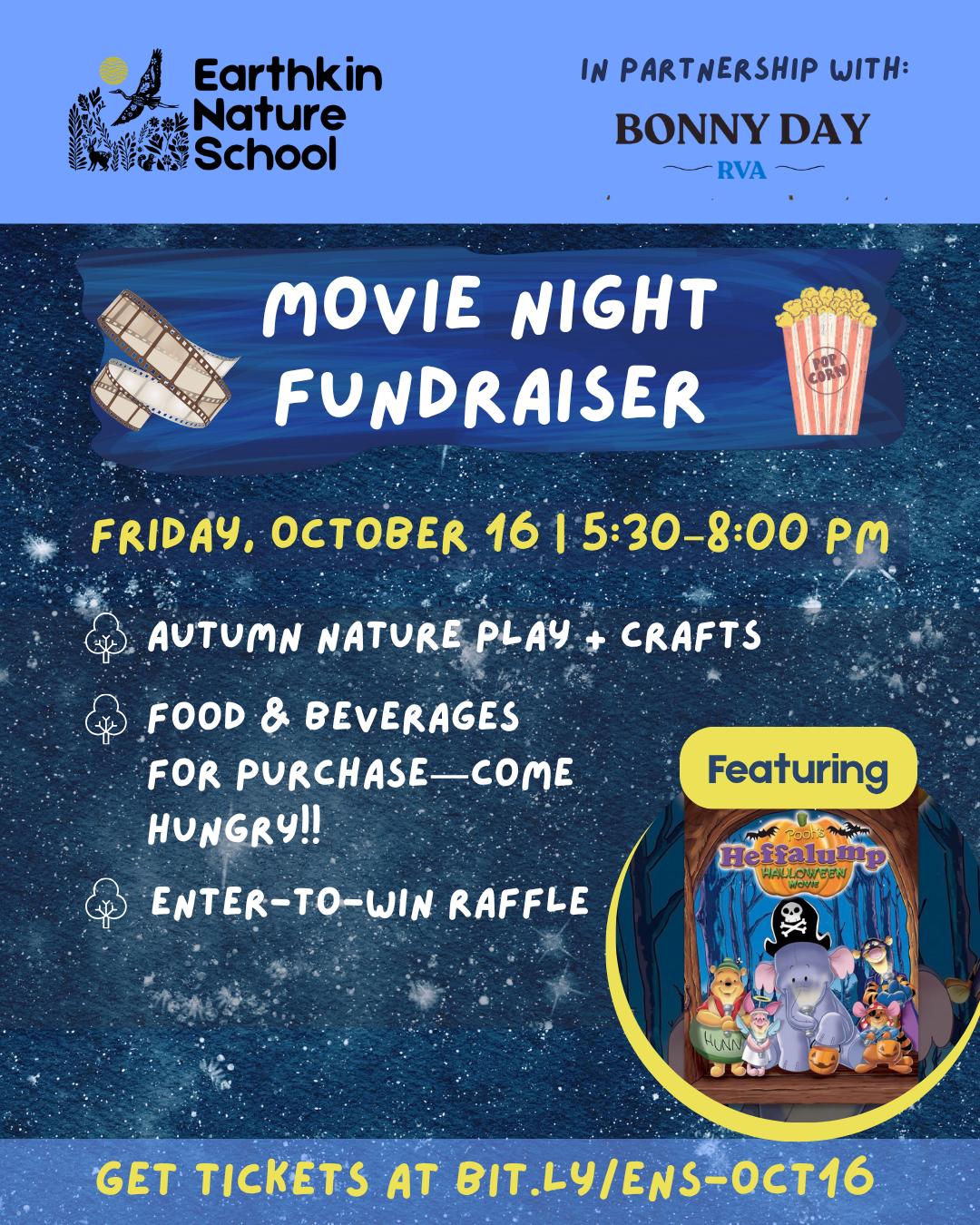 Movie Night Fundraiser at Bonny Day RVA