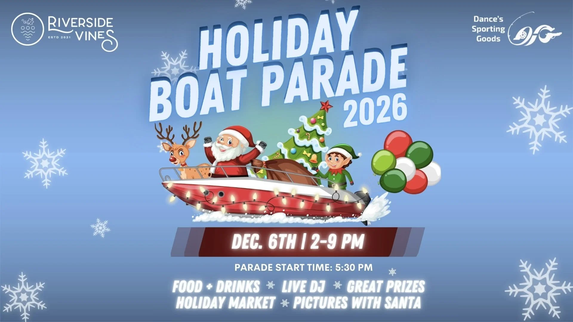 Riverside Vines’ 4th Annual Holiday Boat Parade