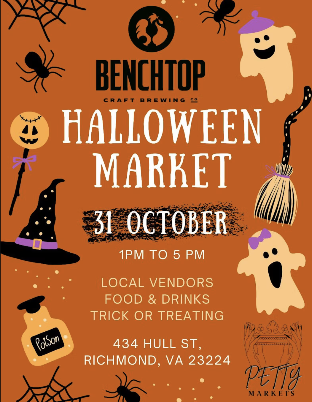 HALLOWEEN MARKET AT BENCHTOP!