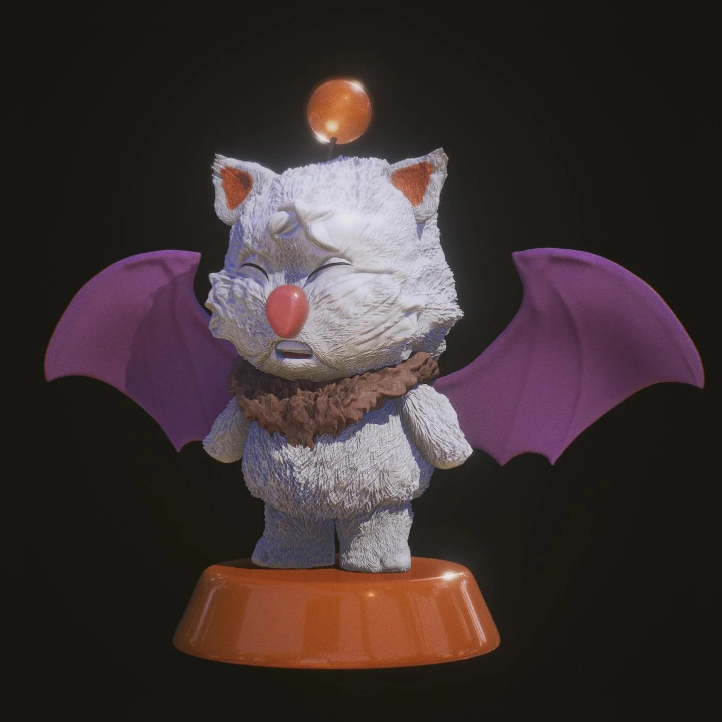 Ugh. I&rsquo;m only sharing because I hope I can look back on this in a year or two and laugh about how far I&rsquo;ve come.
#nomadsculpt #3dart #3dsculpting #finalfantasy #moogle #amateur