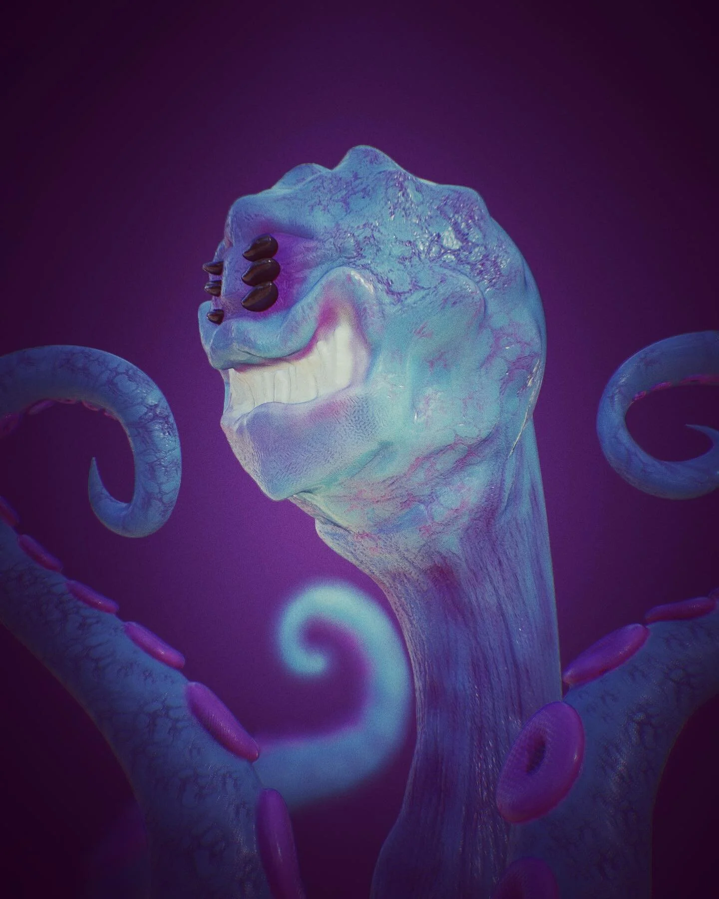 Day 2 - Cryptid

Pretty broad prompt; I have no idea what I&rsquo;m doing. I&rsquo;m gonna have to start doing a couple a day or come to terms with the fact I won&rsquo;t complete all the days.
#nomadsculpt #sculptober #3dart #3dsculpting