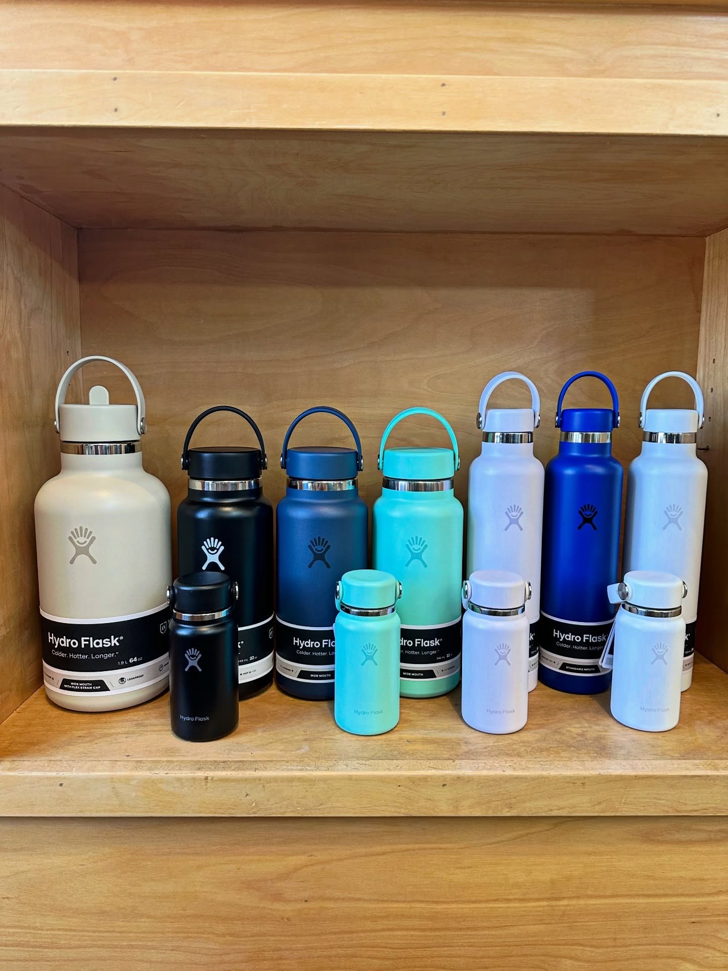 New hydro flask colors and sizes. #mysthelena #sthelenaca #downtownsthelena  #shoplocal napavalley #sthelenachamberca @sthelenaca @visitnapavalley
