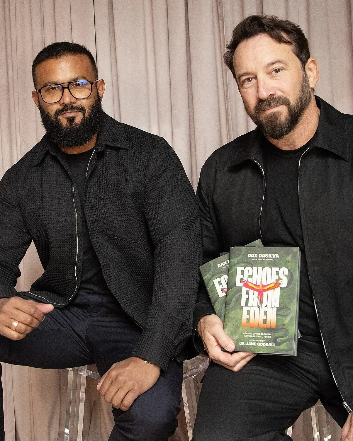 The book launch for Echoes from Eden during TIFF &amp; APJ has been overwhelmingly positive! I&rsquo;m so proud to have written this book with @daxdasilva and fortunate to have met @janegoodallinst because of Dax. I hope everyone is enjoying A Daring