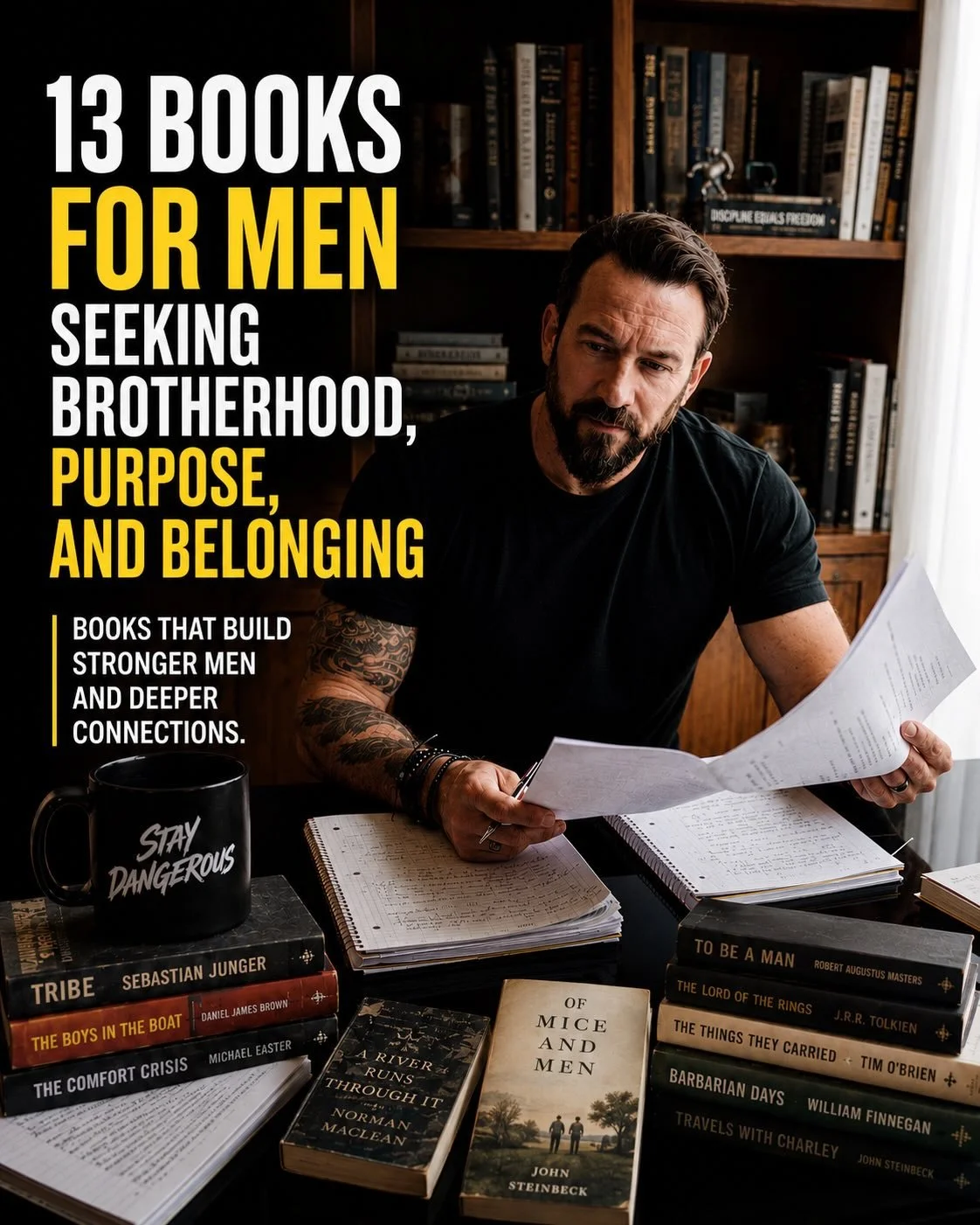 There&rsquo;s a male loneliness epidemic happening right now.

Studies show that 15% of men report having no close friends&mdash;a fivefold increase from just a generation ago. Many rely on a spouse or partner as their only confidante, while others s