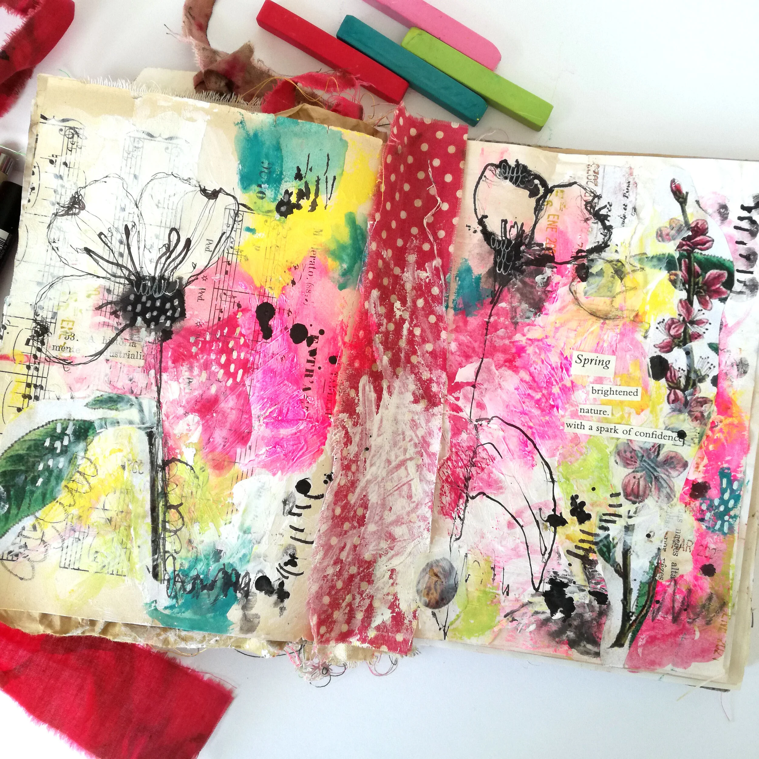 Art Journaling Florals and Botanicals 
