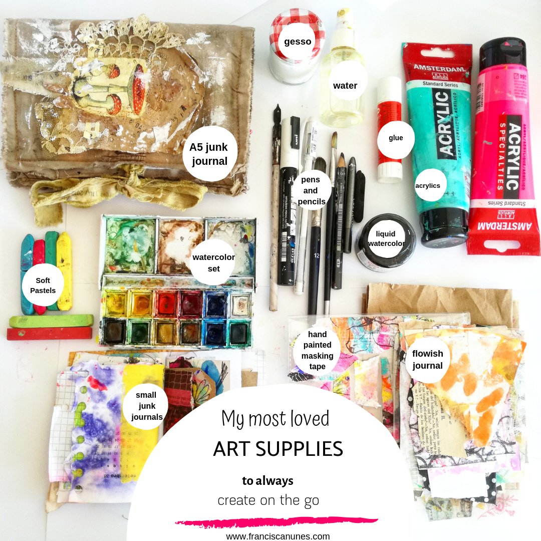 My favourite art supplies to get creative on the go