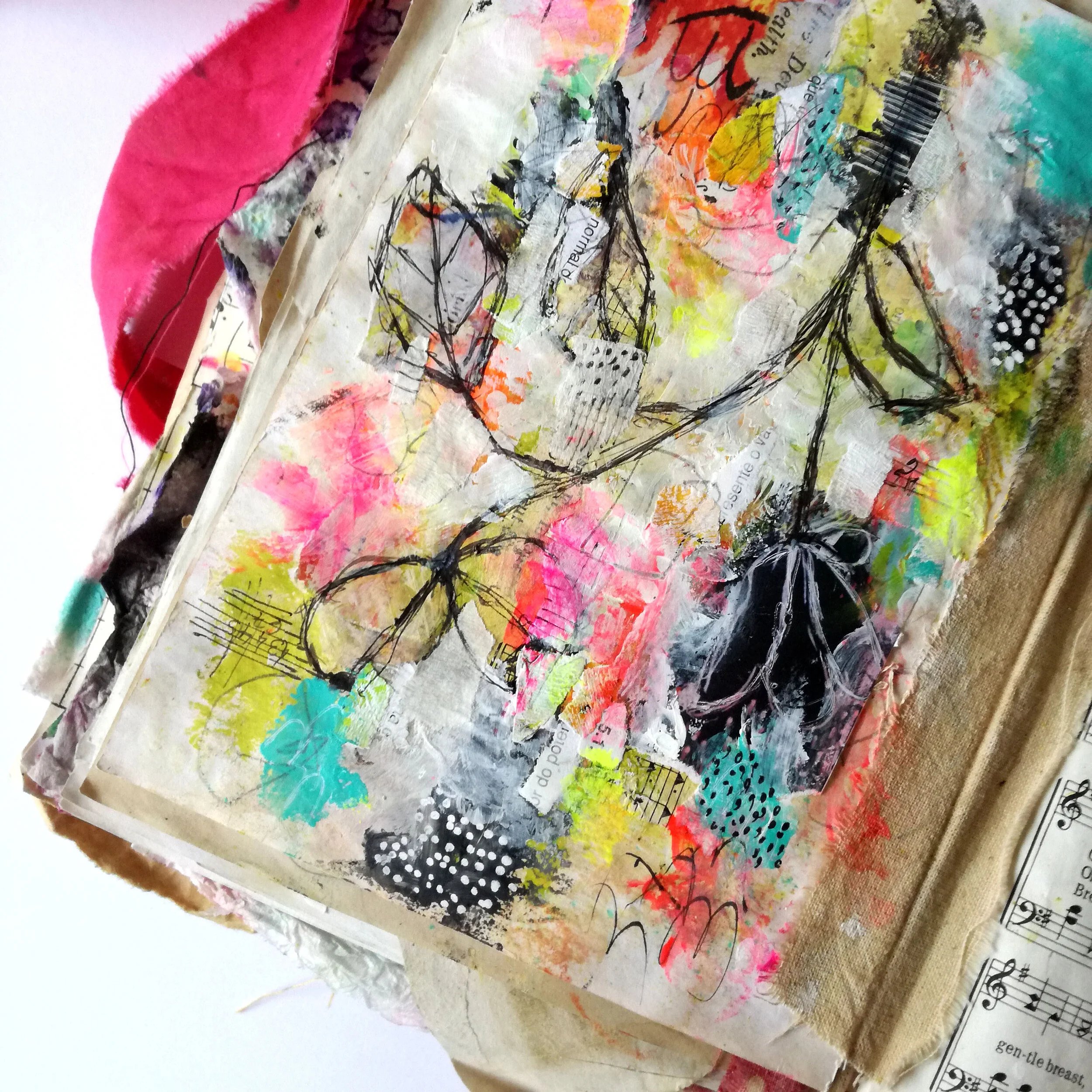 Explore my Free set of tags! Artjournaling Tutorial